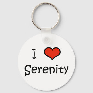 I Love Serenity Key Ring