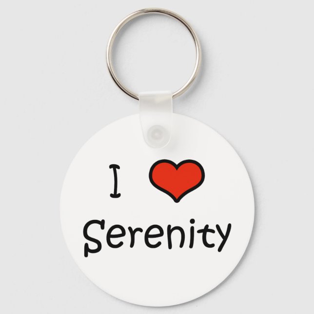 I Love Serenity Key Ring (Front)
