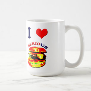 I Love Serious Burgers Coffee Mug