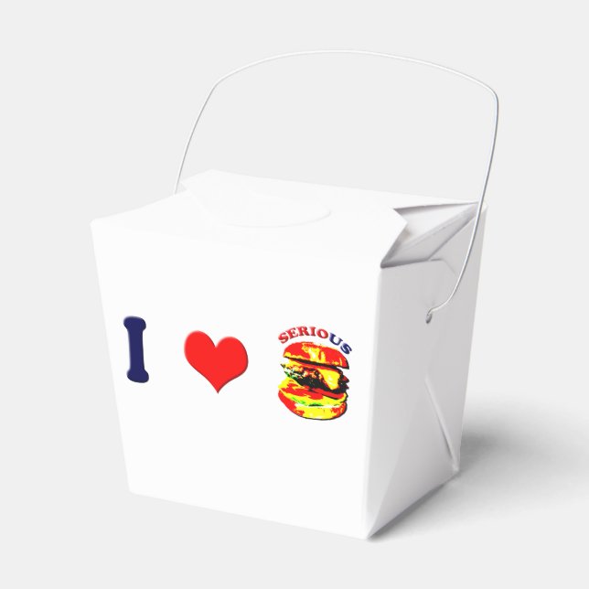 I Love Serious Burgers(horizontal) Favour Box (Front Side)