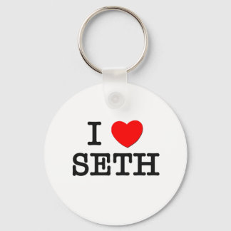 I Love Seth Key Ring