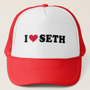 I LOVE SETH TRUCKER HAT