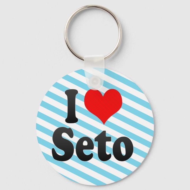 I Love Seto, Japan. Aisuru Seto, Japan Key Ring (Front)