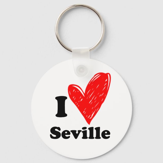 I Love Seville Key Ring (Front)