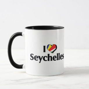 I Love Seychelles Flag Mug