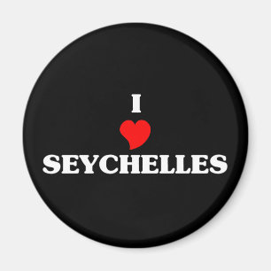 I Love Seychelles Magnet