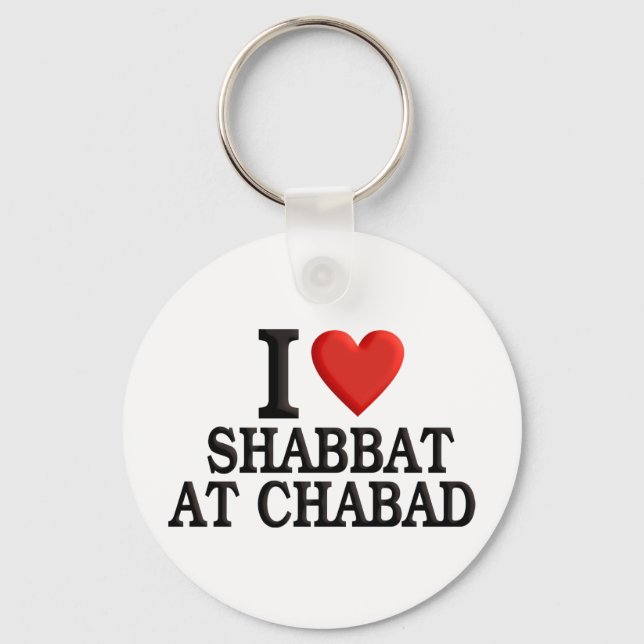 I love Shabbat at Chabad Key Ring (Front)