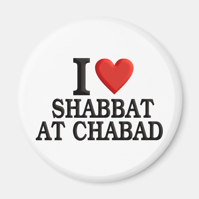 I love Shabbat at Chabad Magnet (Front)