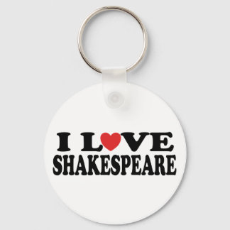 I Love Shakespeare Gift Key Ring