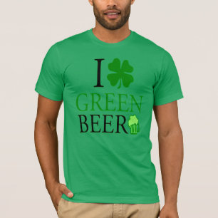 I Love "Shamrock" Green Beer St. Patrick's Day T-Shirt