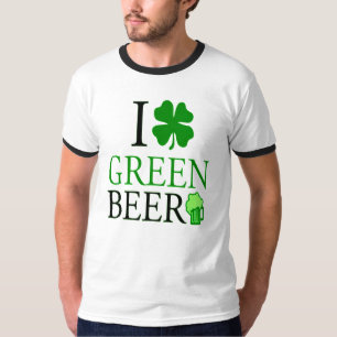 I Love "Shamrock" Green Beer St. Patrick's Day T-Shirt