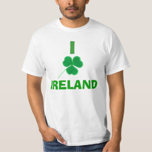 I Love Shamrock Ireland T Shirt