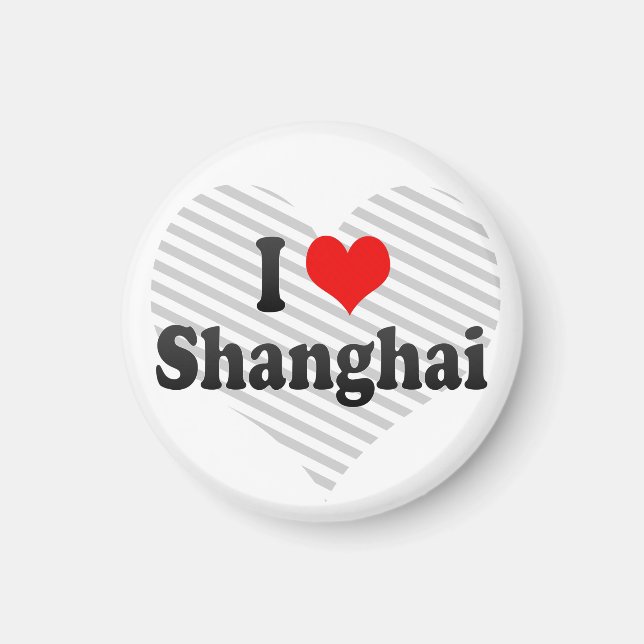 I Love Shanghai, China Magnet (Front)