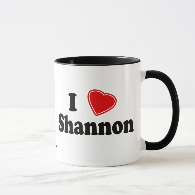 I Love Shannon Mug (Right)