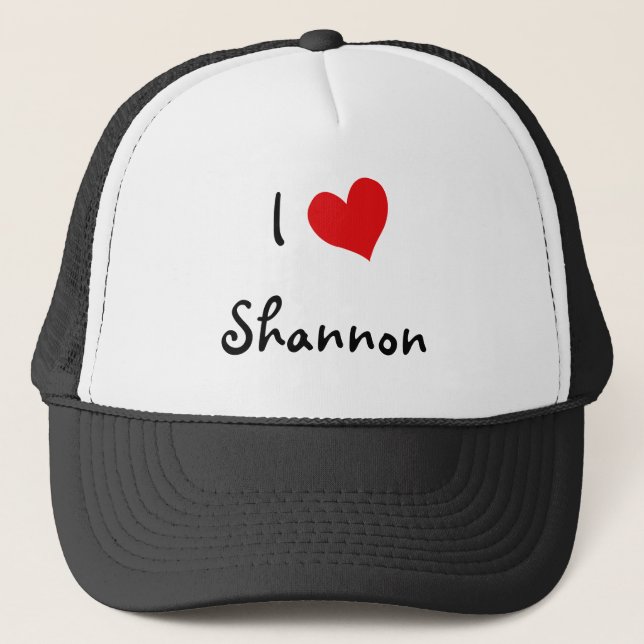I Love Shannon Trucker Hat (Front)