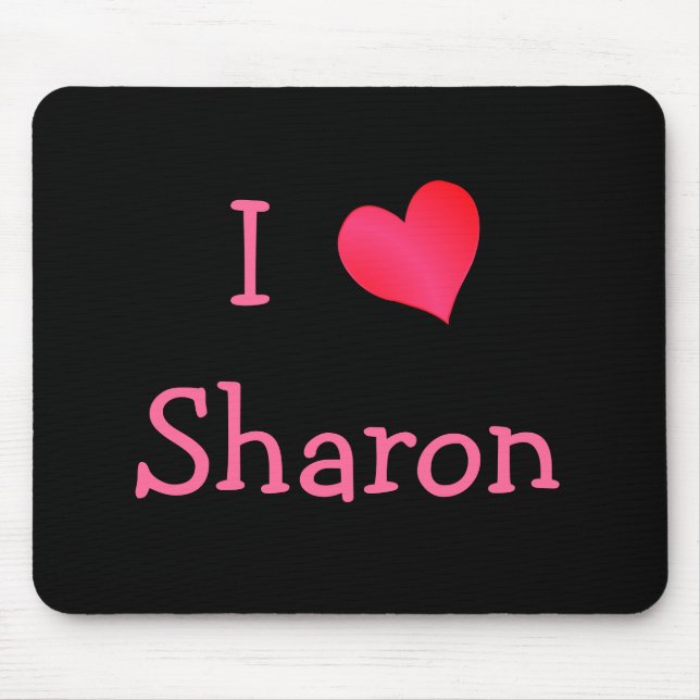 I Love Sharon Mouse Mat (Front)