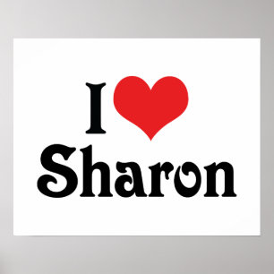 I Love Sharon Poster