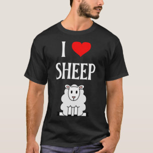 I Love Sheep I Heart Sheep Farm Animal Lamb Sheep T-Shirt
