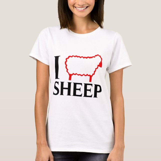 I Love Sheep T-Shirt (Front)