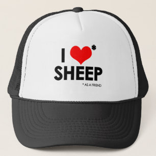 I Love * Sheep Trucker Hat