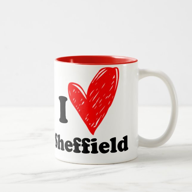 I love Sheffield Two-Tone Coffee Mug (Right)