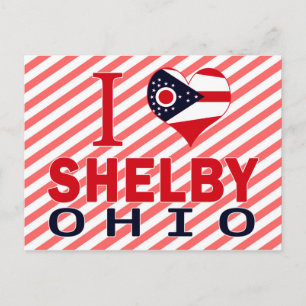 I love Shelby, Ohio Postcard