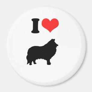 I Love Shelties Magnet