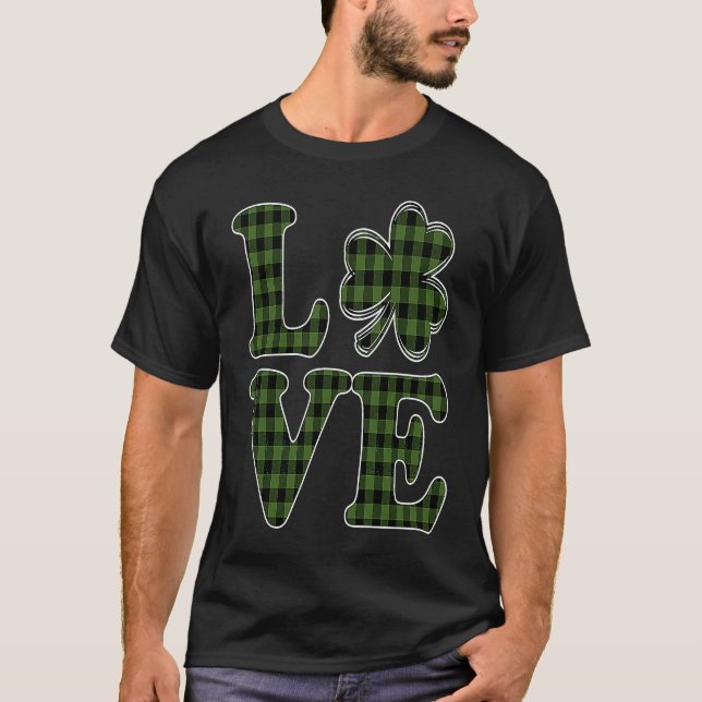 I Love Shenanigans C Shamrock  Saint Patrick's Day T-Shirt (Front)