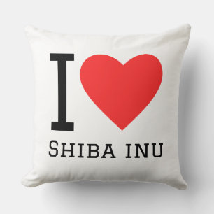 I love shiba inu cushion