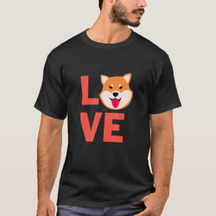 I Love Shiba Inu Dog Puppy Pet Owner And Animal T-Shirt