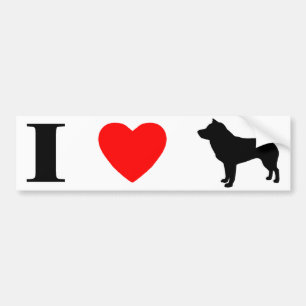 I Love Shiba Inus Bumper Sticker