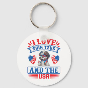I love Shih Tzus and the USA Key Ring