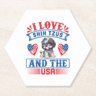 I love Shih Tzus and the USA Paper Coaster