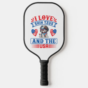 I love Shih Tzus and the USA Pickleball Paddle
