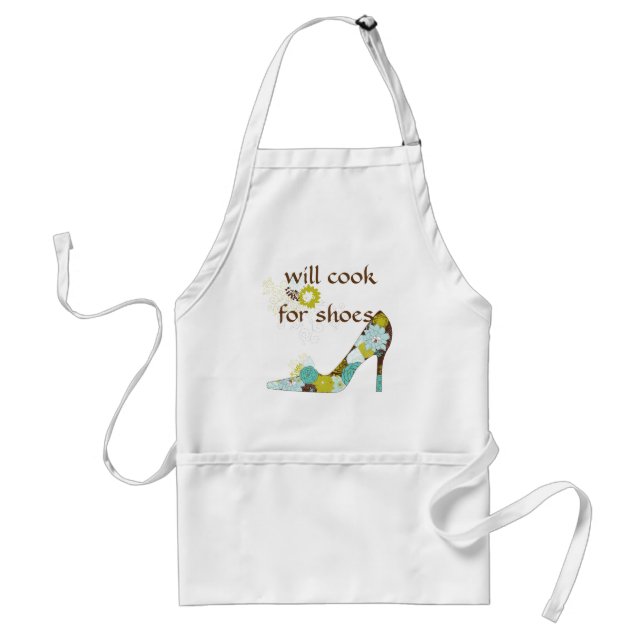 I Love Shoes Female Chef Standard Apron (Front)