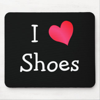 I Love Shoes Mouse Mat
