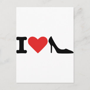 I love shoes postcard