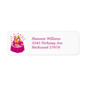 I Love Shoes Return Address Label