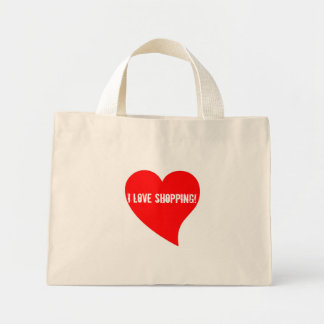 I Love Shopping! Floral Bag