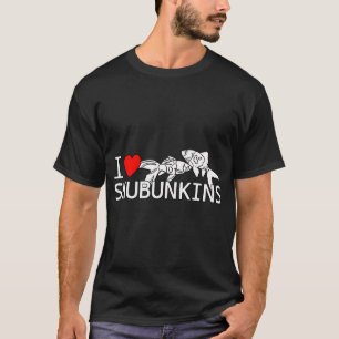 I Love Shubunkin Goldfish Fancy Goldfish Aquarium T-Shirt
