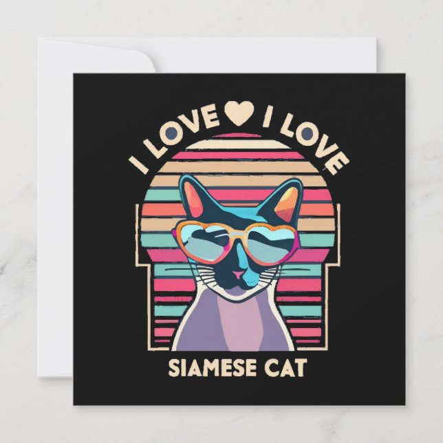 I love Siamese cat (Front)