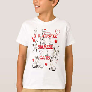 I LOVE SIAMESE CATS  T-Shirt
