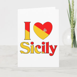 I love Sicily Holiday Card