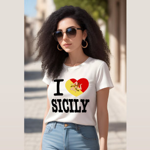 I Love Sicily (I Heart Sicily) T-Shirt