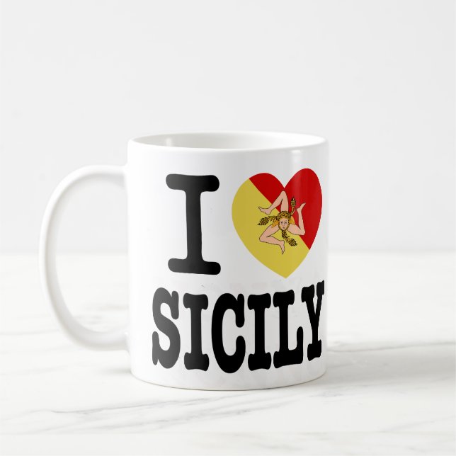 I Love Sicily Mug  (Left)