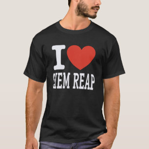 I Love SIEM Reap City Heart Graphic Souvenir Trave T-Shirt
