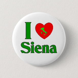 I Love Siena Italy 6 Cm Round Badge