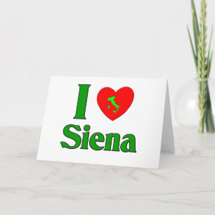 I Love Siena Italy Holiday Card