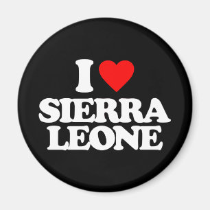 I LOVE SIERRA LEONE MAGNET