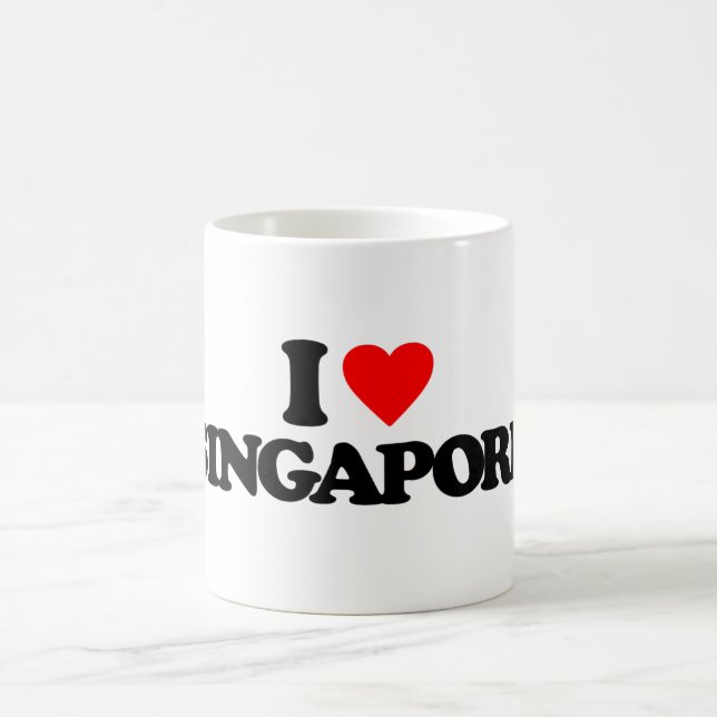 I LOVE SINGAPORE COFFEE MUG (Center)